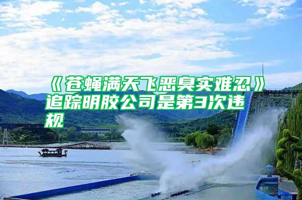 《苍蝇满天飞恶臭实难忍》追踪明胶公司是第3次违规