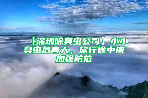 【深圳除臭虫公司】小小臭虫危害大，旅行途中应加强防范