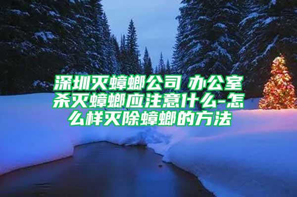 深圳灭蟑螂公司　办公室杀灭蟑螂应注意什么-怎么样灭除蟑螂的方法