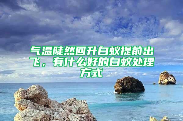 气温陡然回升白蚁提前出飞，有什么好的白蚁处理方式