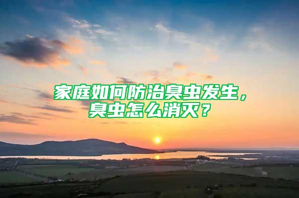 家庭如何防治臭虫发生，臭虫怎么消灭？