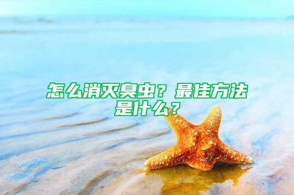 怎么消灭臭虫？最佳方法是什么？