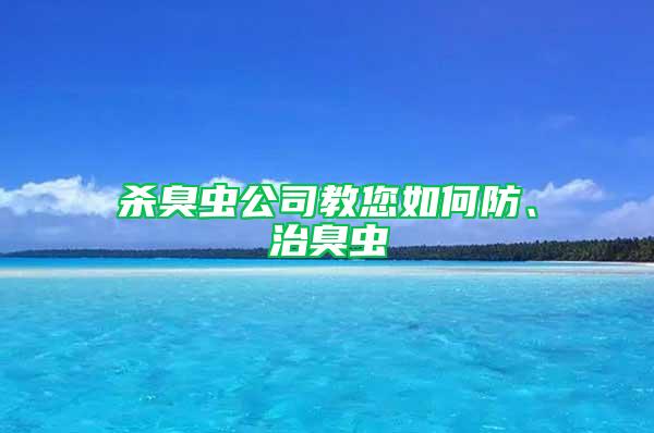 杀臭虫公司教您如何防、治臭虫