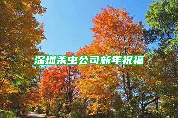 深圳杀虫公司新年祝福