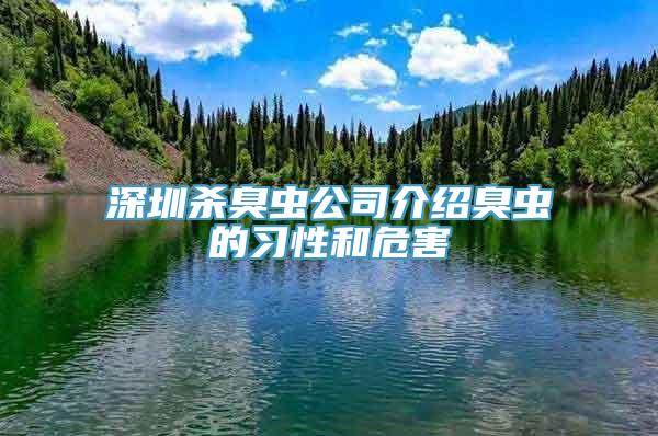 深圳杀臭虫公司介绍臭虫的习性和危害