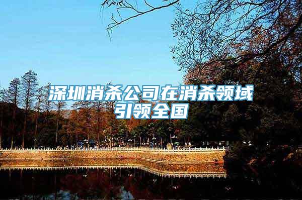 深圳消杀公司在消杀领域引领全国
