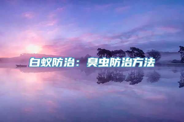 白蚁防治：臭虫防治方法