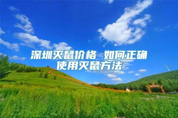 深圳灭鼠价格 如何正确使用灭鼠方法