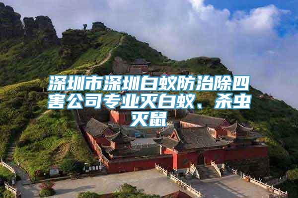 深圳市深圳白蚁防治除四害公司专业灭白蚁、杀虫灭鼠