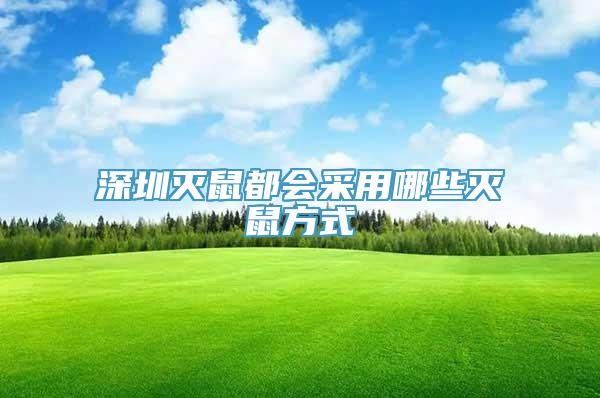 深圳灭鼠都会采用哪些灭鼠方式