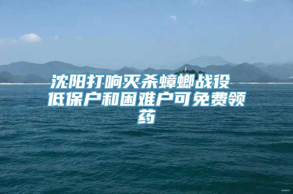 沈阳打响灭杀蟑螂战役 低保户和困难户可免费领药