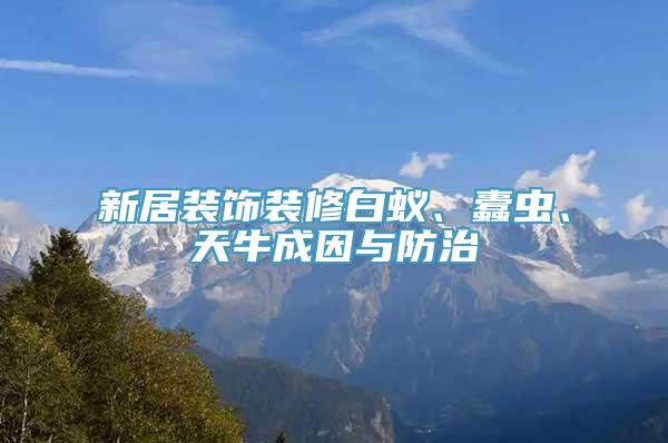 新居装饰装修白蚁、蠹虫、天牛成因与防治