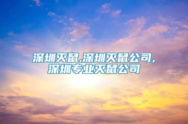 深圳灭鼠,深圳灭鼠公司,深圳专业灭鼠公司