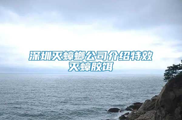 深圳灭蟑螂公司介绍特效灭蟑胶饵