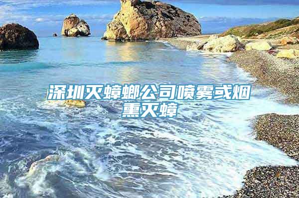 深圳灭蟑螂公司喷雾或烟熏灭蟑