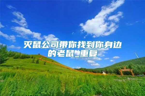 灭鼠公司带你找到你身边的老鼠_重复