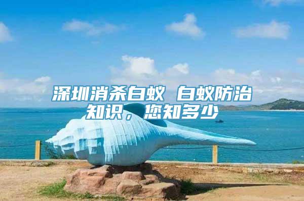 深圳消杀白蚁 白蚁防治知识，您知多少