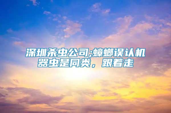 深圳杀虫公司;蟑螂误认机器虫是同类，跟着走