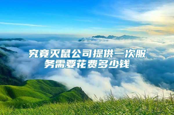 究竟灭鼠公司提供一次服务需要花费多少钱