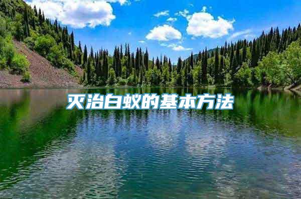 灭治白蚁的基本方法