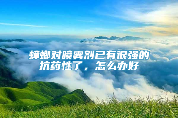 蟑螂对喷雾剂已有很强的抗药性了，怎么办好