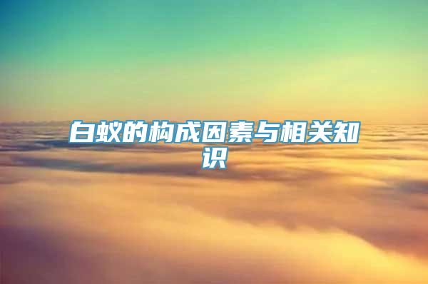 白蚁的构成因素与相关知识