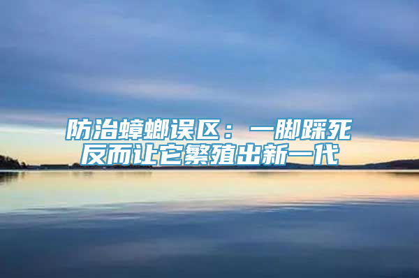 防治蟑螂误区：一脚踩死反而让它繁殖出新一代