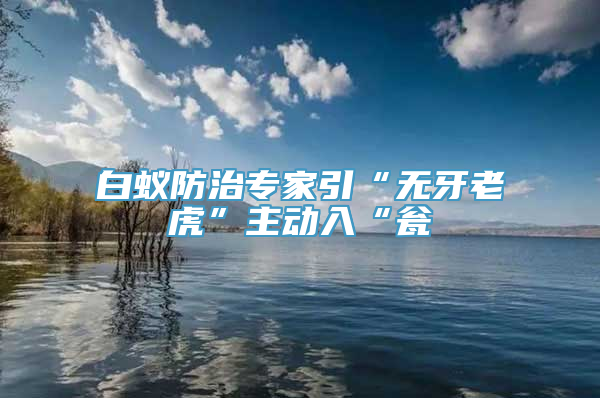 白蚁防治专家引“无牙老虎”主动入“瓮