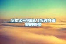 除虫公司教你几招对付难缠的蛾蠓