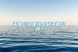 杀虫公司是什么样子的公司？