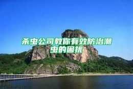 杀虫公司教你有效防治潮虫的困扰